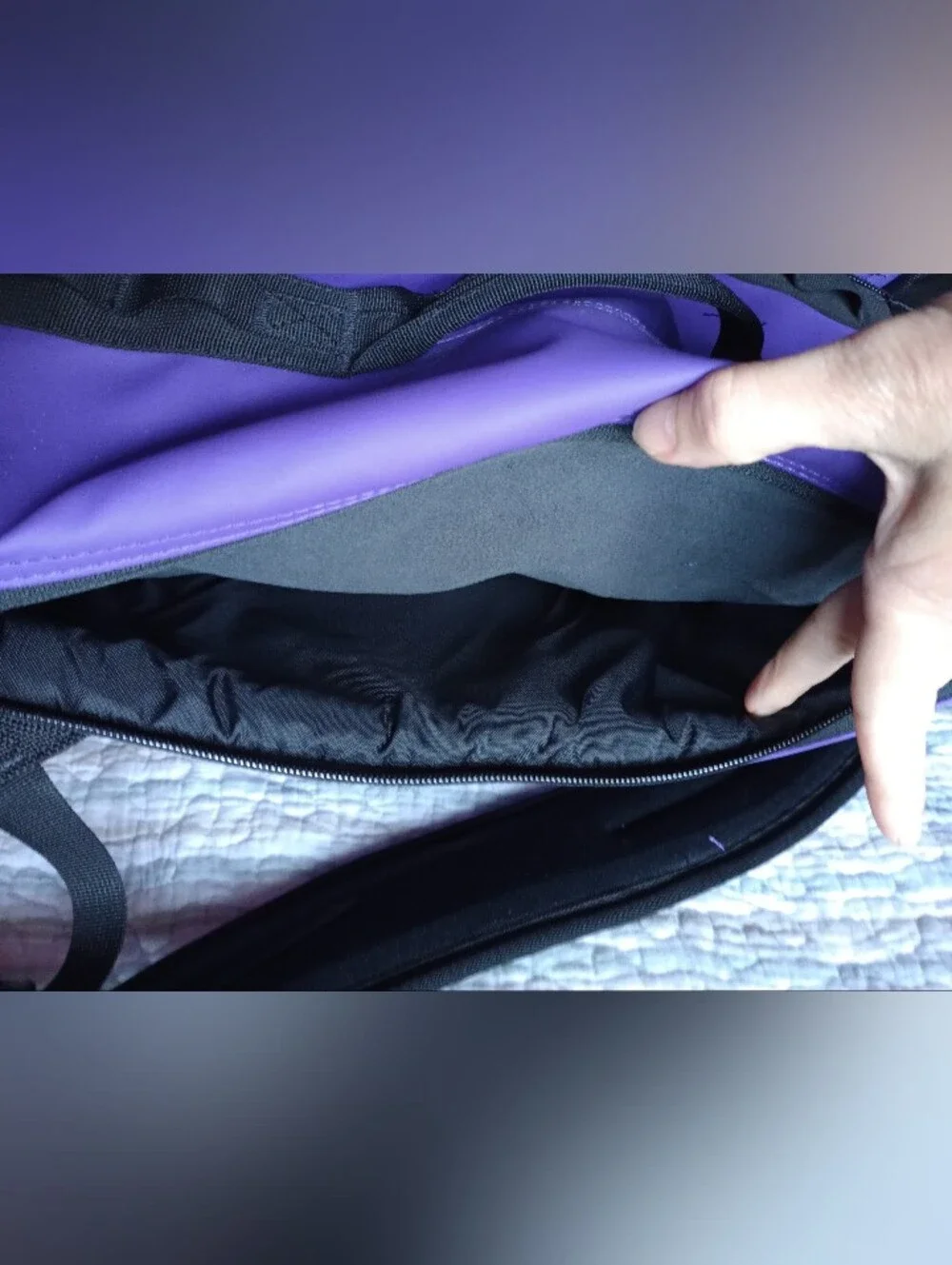 The North Face Purple and Black Explore Haulaback Hiking Backpack - Like New